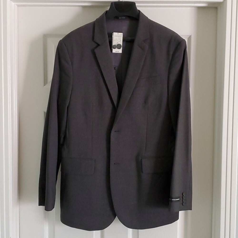 Express jacket. Dark grey. 40R. New with tags.
